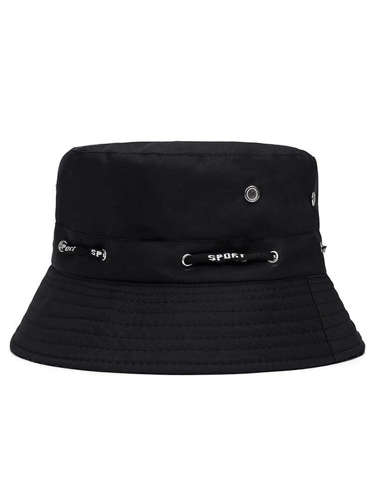 Unisex tactical Panama hat with geometric pattern in black, offering UPF 50+ sun protection for stylish outdoor adventures.